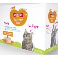 Smølke Soft Paté Variety Box kattenvoer 16 x 80 gram