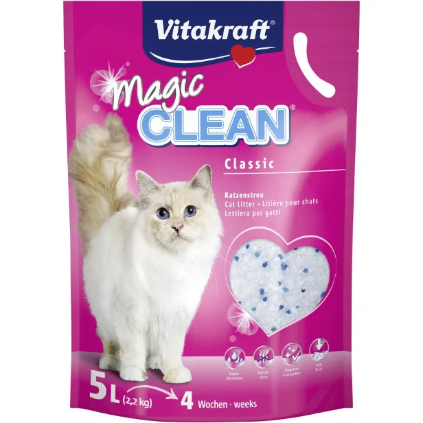 Vitakraft Magic Clean Classic kattenbakvulling 3 x 5 liter