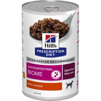 Hill's Prescription Diet Gastrointestinal Biome Digestive Care nat hondenvoer met kip blik 1 tray (12 x 200 g)