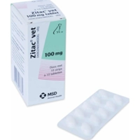 Zitac Vet 100 mg - hond 6 tot 10 kg (10 x 10 tabletten) 1 verpakking product name