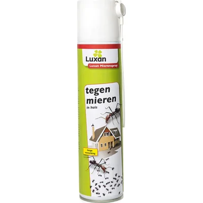 Luxan Mierenspray Tegen Mieren - Nawerking van 6 weken - Inclusief handige spuitlans - Geen zichtbare restanten