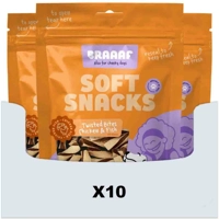 10x Braaaf Twisted Bites Hondensnack Kip - Vis 85 gr product name