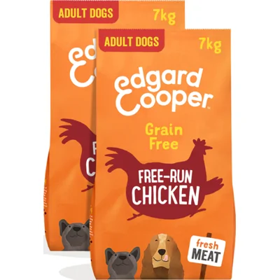 2x Edgard&Cooper Hondenvoer Scharrelkip 7 kg