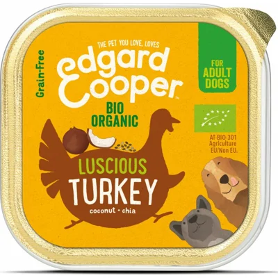 Edgard&Cooper Kuipje Vers Vlees Hondenvoer Bio Kalkoen 100 gr