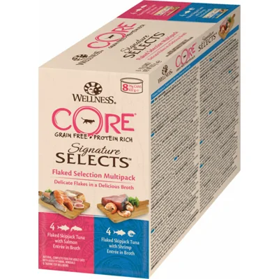 Wellness Core Kattenvoer Signature Selects Flaked 8-pack 8 x 79 gr