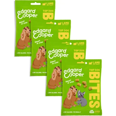 4x Edgard&Cooper Adult Bite S Lam&Kalkoen 50 gr