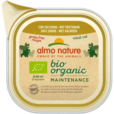 Almo Nature Bio Organic Maintenance - Kalkoen - 19 x 85g