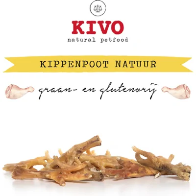 Kivo Kippenpoot Naturel - 250 gr
