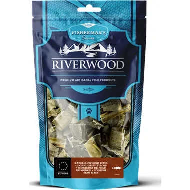 Riverwood Kabeljauwhuid bites - 100 gram