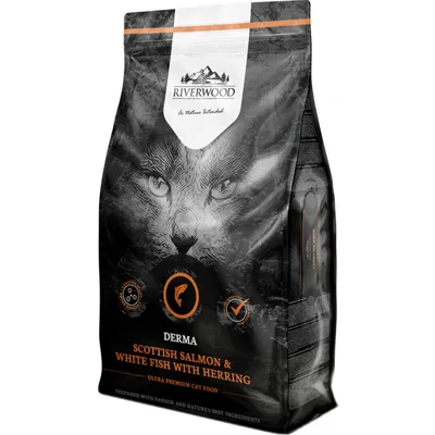 Riverwood Derma - Kattenvoer - Schotse Zalm & Witvis met Haring - 2 kg