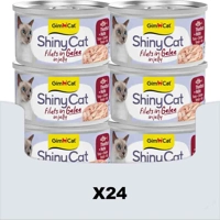 24x GimCat Kattenvoer Nat ShinyCat Filets in Jelly Tonijn & Kip 70 gr product name