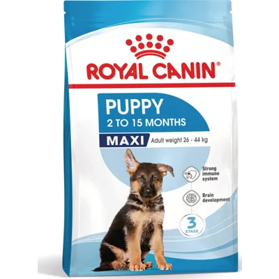 4x Royal Canin Hondenvoer Droog Maxi Puppy 4 kg