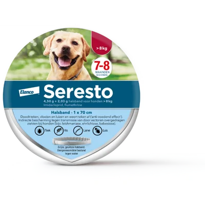 Seresto Halsband Vlooien en Teken Hond vanaf 8 kg