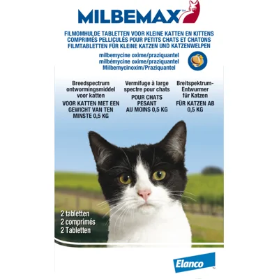 Milbemax Kleine Katten en Kittens 2 tabletten