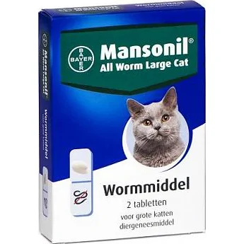 Mansonil All Worm Large Cat 2 tabletten