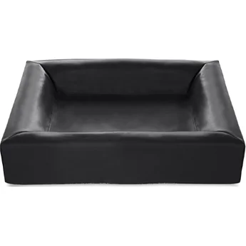 Bia bed kunstleer hoes hondenmand zwart bia-2 60x50x12,5 cm