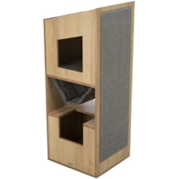 Trixie citystyle cat tower bruin / grijs 105 cm