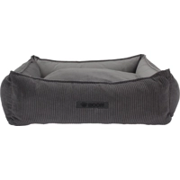 Wooff Mand Cocoon Rib Velours Antraciet Medium 70 x 60 x 20 cm