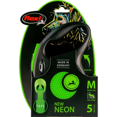 Flexi New Neon M Tape rollijn 5 meter Groen