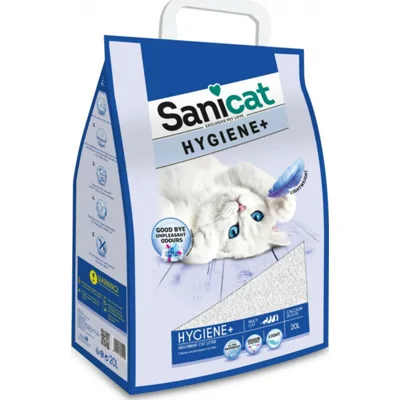 Sanicat Hygiene+ kattenbakvulling 2 x 20 liter