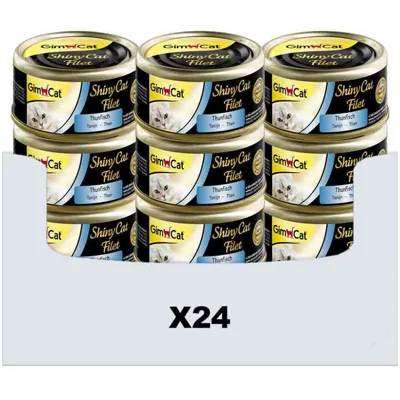 24x GimCat ShinyCat Filet Tonijn 70 gr
