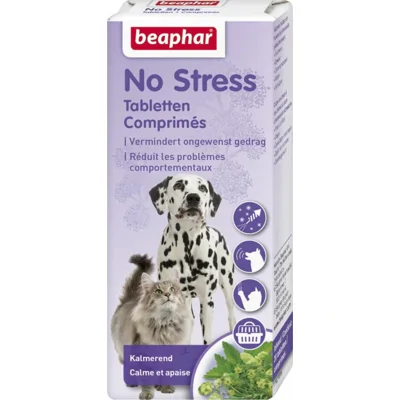 3x Beaphar No Stress Hond - Kat 20 tabletten