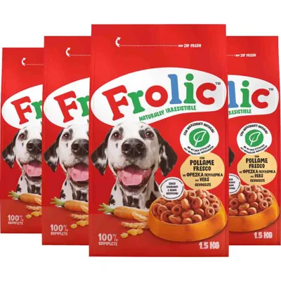 4x Frolic Droog Gevogelte 1,5 kg