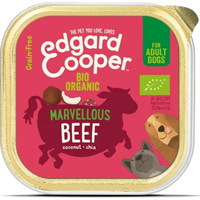 Edgard&Cooper Kuipje Vers Vlees Hondenvoer Bio Rund 100 gr