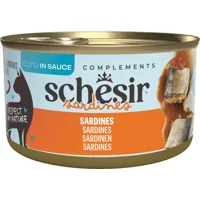12x Schesir Complements Kat Blik Saus Sardines 70 gr
