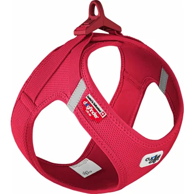 Curli Vest Harness Clasp Air-Mesh - Rood - L