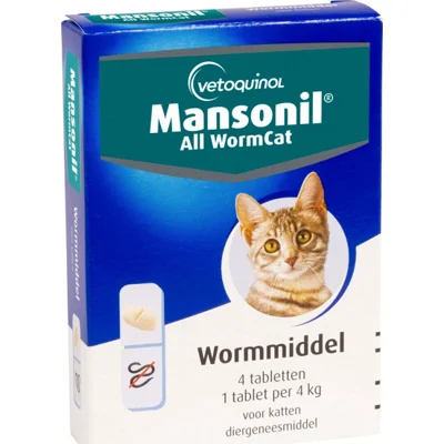 Mansonil All Worm Cat 4 tabletten