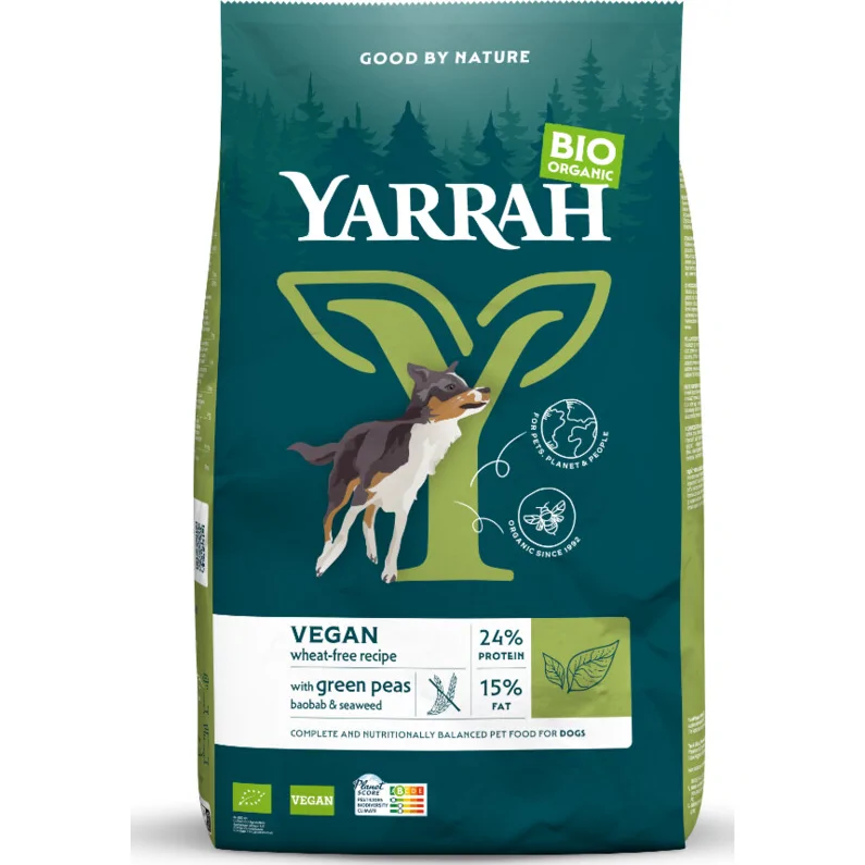 Yarrah Bio Vegetarisch Hondenvoer Tarwe vrij 2 kg