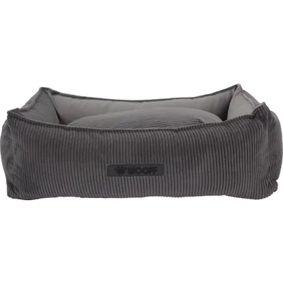 Wooff Mand Cocoon Rib Velours Antraciet Small 60 x 40 x 18 cm