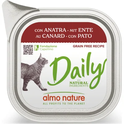 Almo Nature Daily met eend natvoer kat (100 g) 32 x 100 g