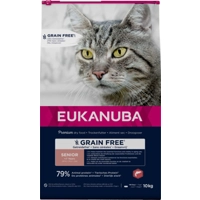 Eukanuba Senior met zalm graanvrij kattenvoer 10 kg