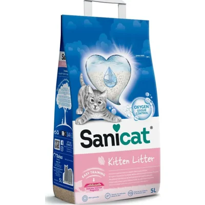 Sanicat Kitten kattenbakvulling 2 x 5 liter
