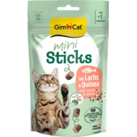 12x GimCat Mini Sticks Kattensnack Zalm&Quinoa 50 gr