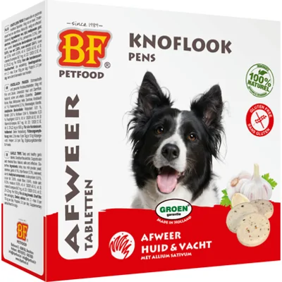 16x BF Petfood Hondensnoepjes Anti-vlo Knoflook-Pens 55 stuks