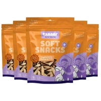 5x Braaaf Twisted Bites Hondensnack Kip - Vis 85 gr