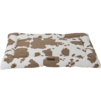 Animal Boulevard Cow Plush benchkussen wit/mokka M