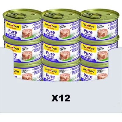 12x GimDog Little Darling Pure Delight Tonijn 85 gr