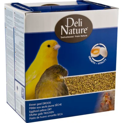 4x Deli Nature Eivoer Droog Geel 1 kg