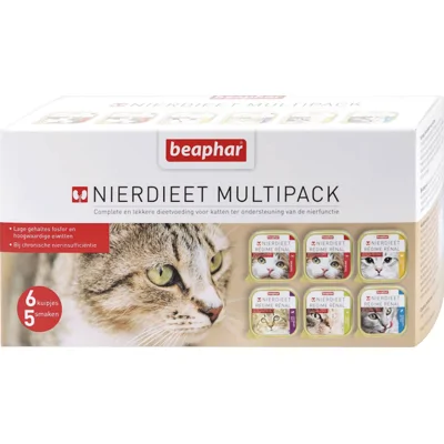 Beaphar Nierdieet Kattenvoer - Mix Pack - 6 x 100 g