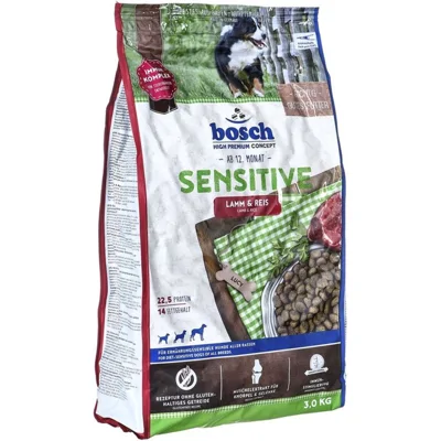Bosch Sensitive Hondenvoer - Lam & Rijst - 3 kg