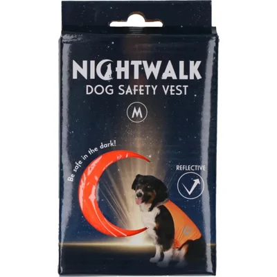Nightwalk Dog Safety Vest Orange M
