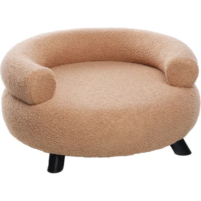 Sofa Dudo ligstoel rond voor hond en kat beige Per stuk