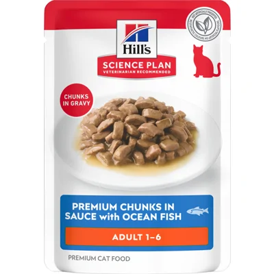 Hill's Science Plan - Feline Adult - Maaltijdzakjes - Zeevis - 12 x 85 g