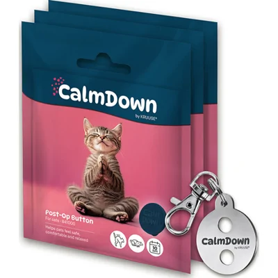 Kruuse CalmDown Post-Op Tag & Button Kat - 3 stuks
