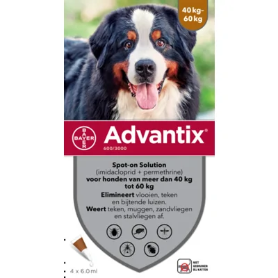 Advantix Spot-On Hond 600/3000 40-60kg - 4 pip