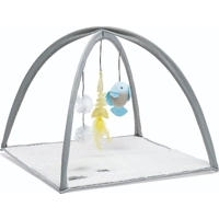 Beeztees kitten speelkleed Xabia grijs kattenspeelgoed 40x40x33cm